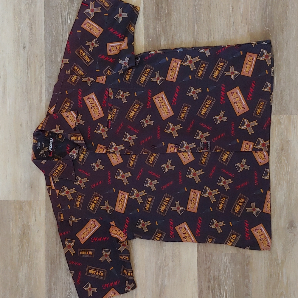 Vintage FUBU 2000 Collectors Edition Button Down Shirt Size L